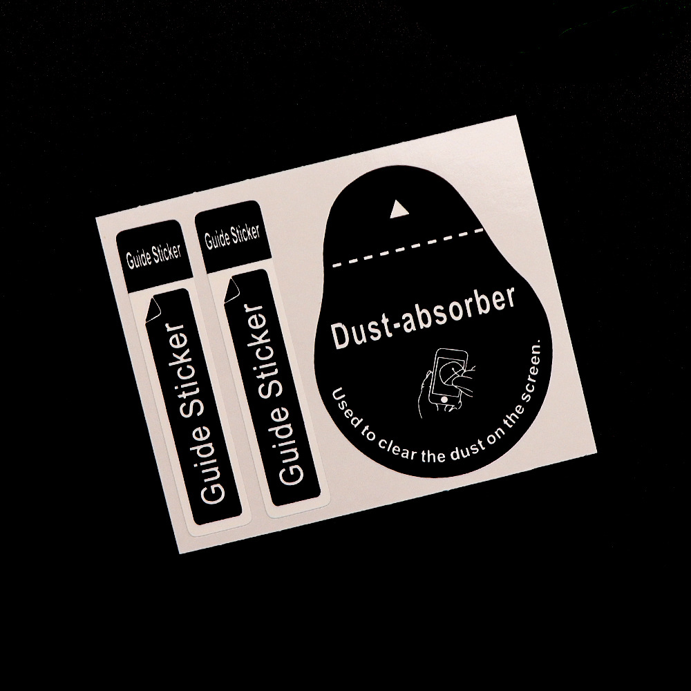 Mobile phone screen dust stickers dust stickers thickened tempered glass film auxiliary bag positioning film tools direct sales