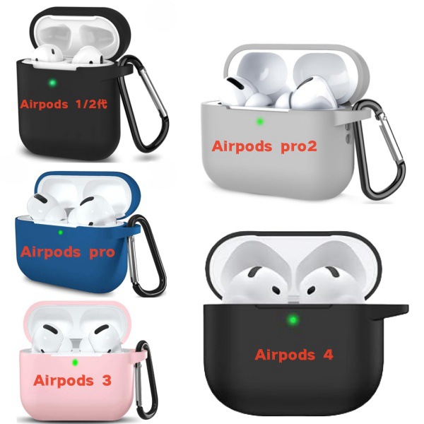 Чехол для наушников Apple AirPods Pro из силикона, защитный чехол для наушников 2/3 поколения, 4 поколения