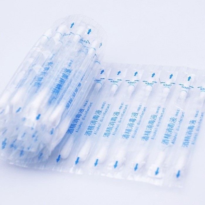 Одноразовые йодофоровые ватные палочки для дезинфекции, стерильные, в индивидуальной упаковке, для обработки мелких ран