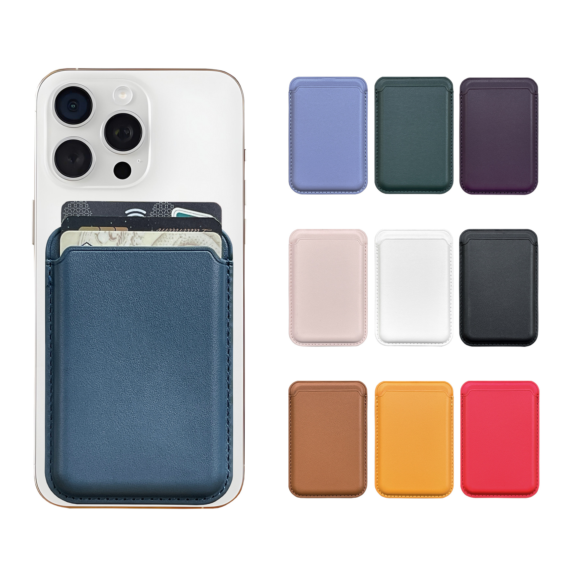 Magsafe Card Holder Is Suitable for Apple iPhone Series Magnetic Card Holder Super Strong N52 Double Row Magnetic 21 Magnets