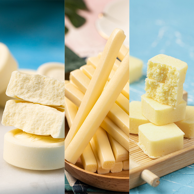 Mengdu Inner Mongolia Milk Strips Cheese 100G/Bag Individually Packaged Milk-Flavored Healthy Small Packets