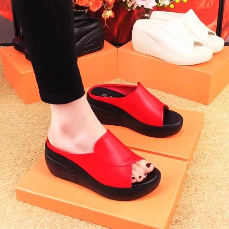 35-42 Cross-Border Large Size 2023 New Simple Retro Forest Women's Thick-Soled Comfortable and Lightweight Women's Slippers