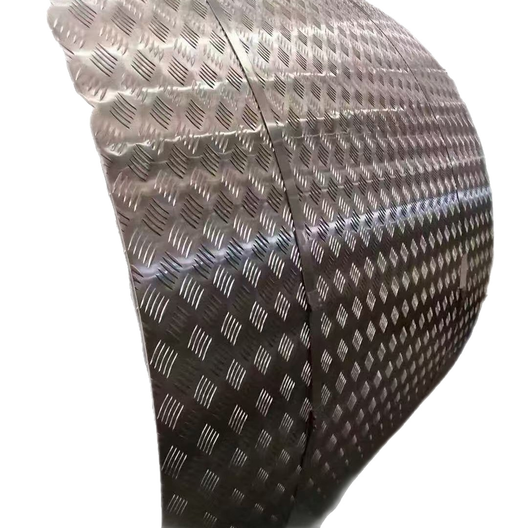 Five-Rib Pointer-Type Anti-Skid Pattern Aluminum Plate/Aluminum Roll Cold Storage Elevator Can Be Processed for Retail Sale