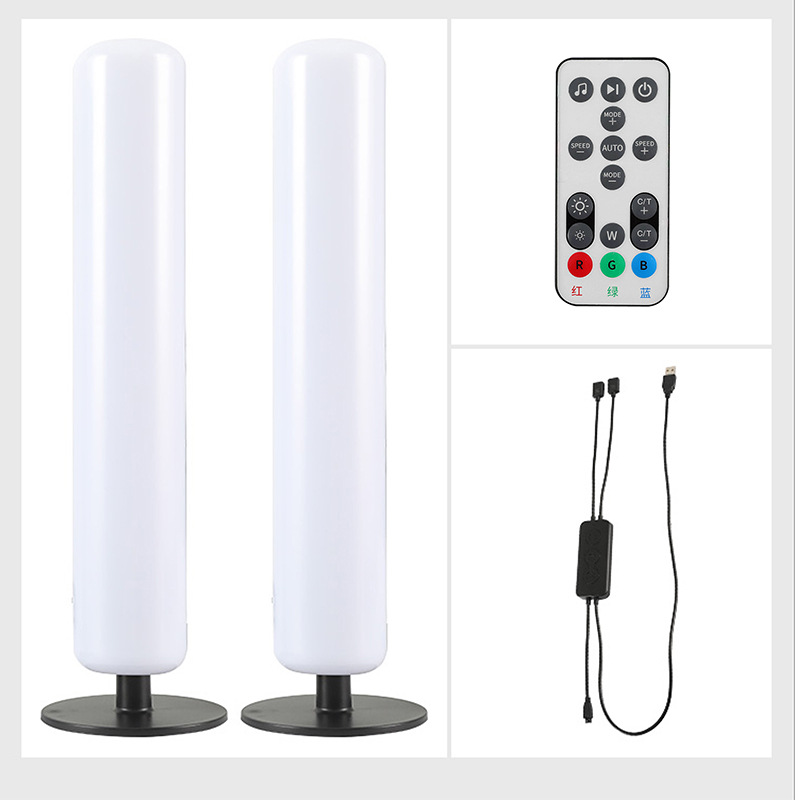 Factory sales ceiling lamp desktop voice control RGB magic color sound pickup lamp home decorative light bar bedroom night light