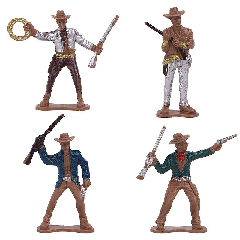 Native American Indian Doll Plastic Western Denim Police Psychological Figure Decoration Cognitive Education Teaching Aware