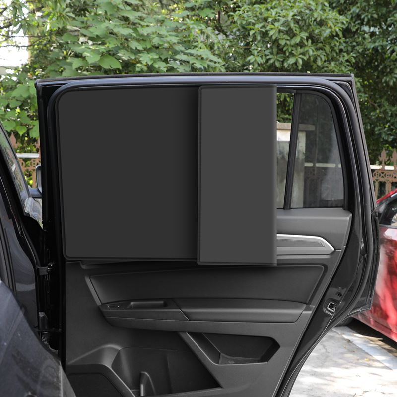 10 Strong Magnetic Opaque Sun Protection and Heat Insulation Car Curtains Fully Blackout Vinyl Coated Car Sunshades