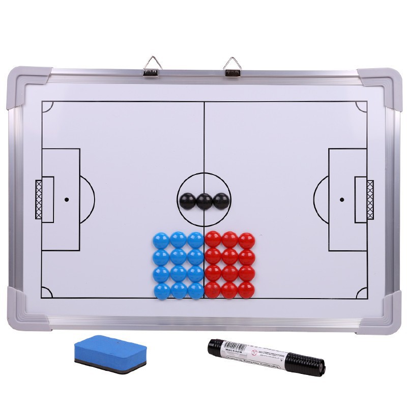 Aluminum Alloy Frame Magnetic Teaching Football Tactical Board Wall-Mounted Game Training Coach Sand Table Teaching Board