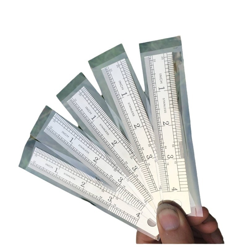High quality foot thick steel ruler 10cm stainless steel plate ruler double-sided steel ruler ruler wholesale factory direct sales