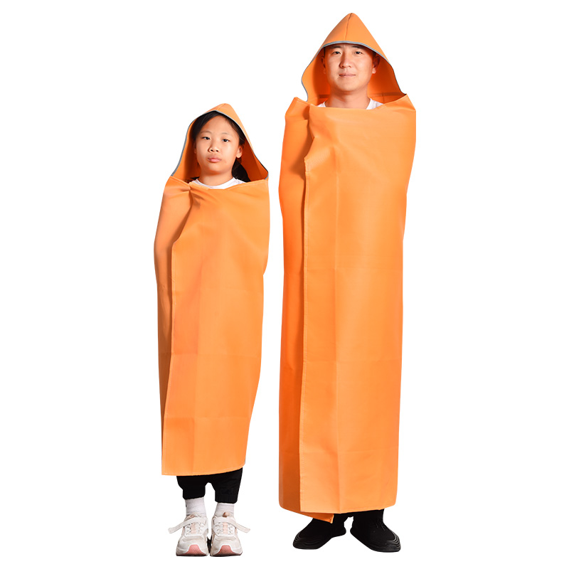 Fireproof Cloak Fire Escape High-Rise Household Self-Rescue Fireproof Clothing High Temperature Resistant Flame Retardant Fire Blanket Fire Cloak