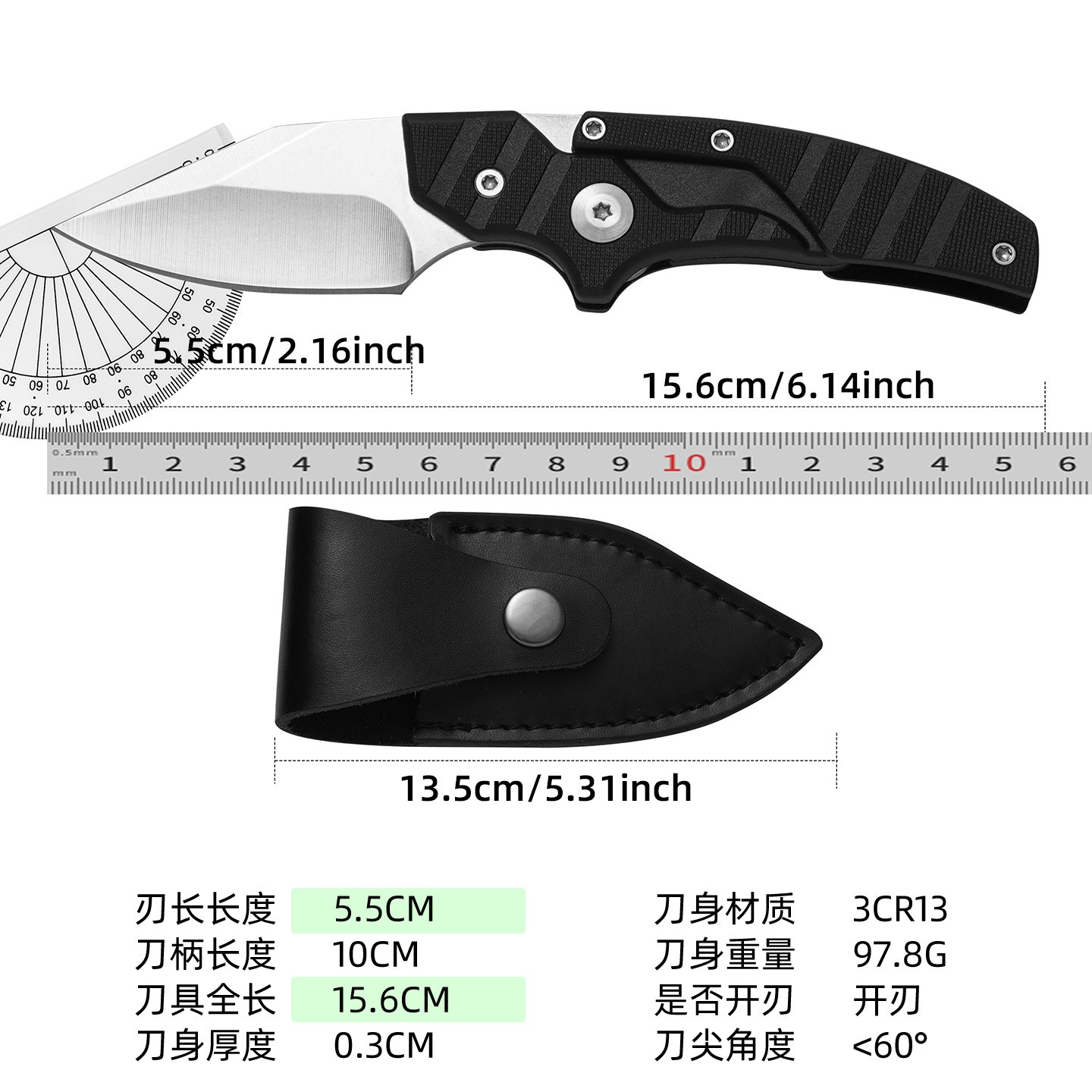 Transformable Outdoor Knife, Self-Defense Knife, Folding Knife, Portable Outdoor Folding Knife, Mini Knife, Multi-Functional Folding Knife