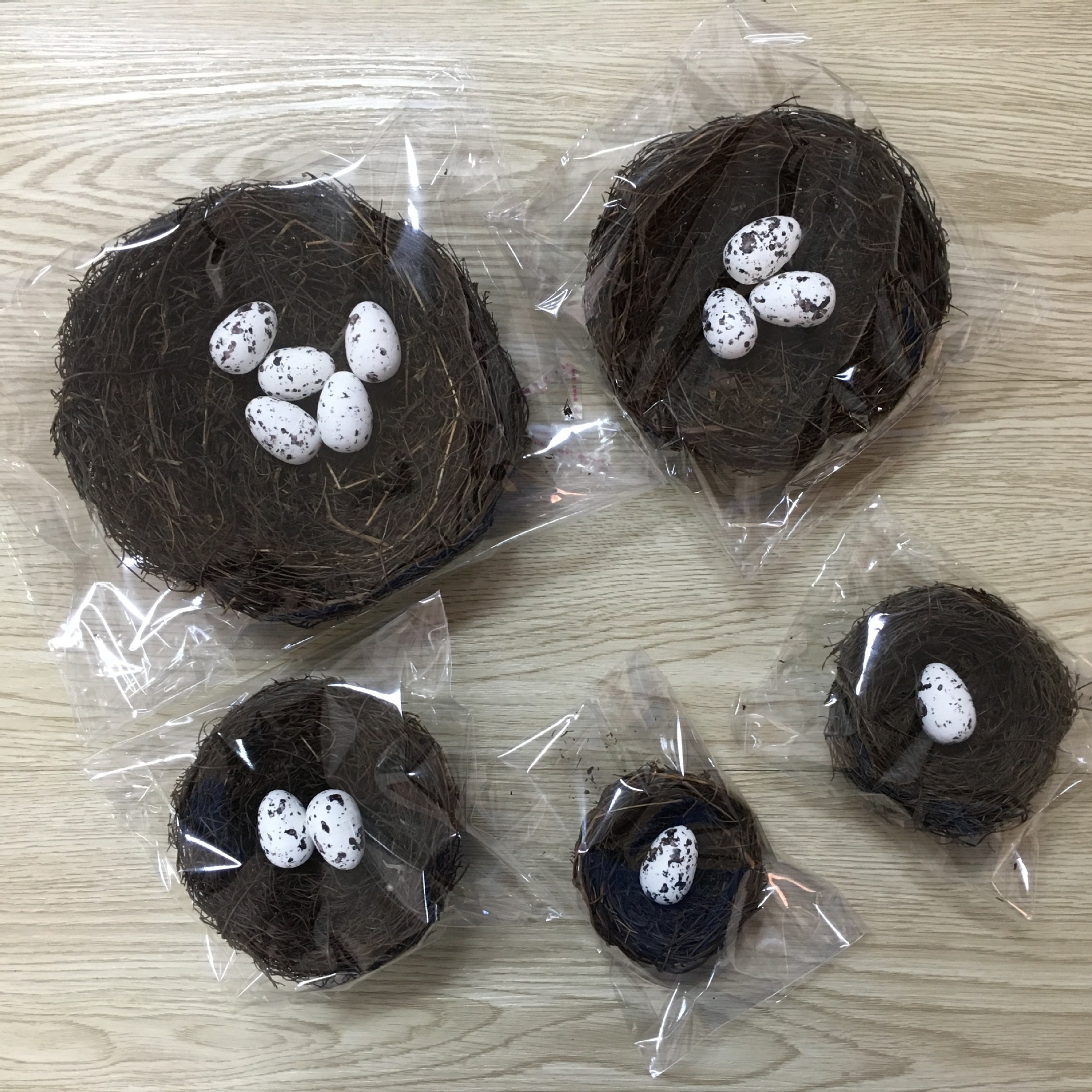 Easter Toad Rattan Bird's Nest Straw Bird's Nest Bird Cage Hand-Woven Bird's Nest Photo Props