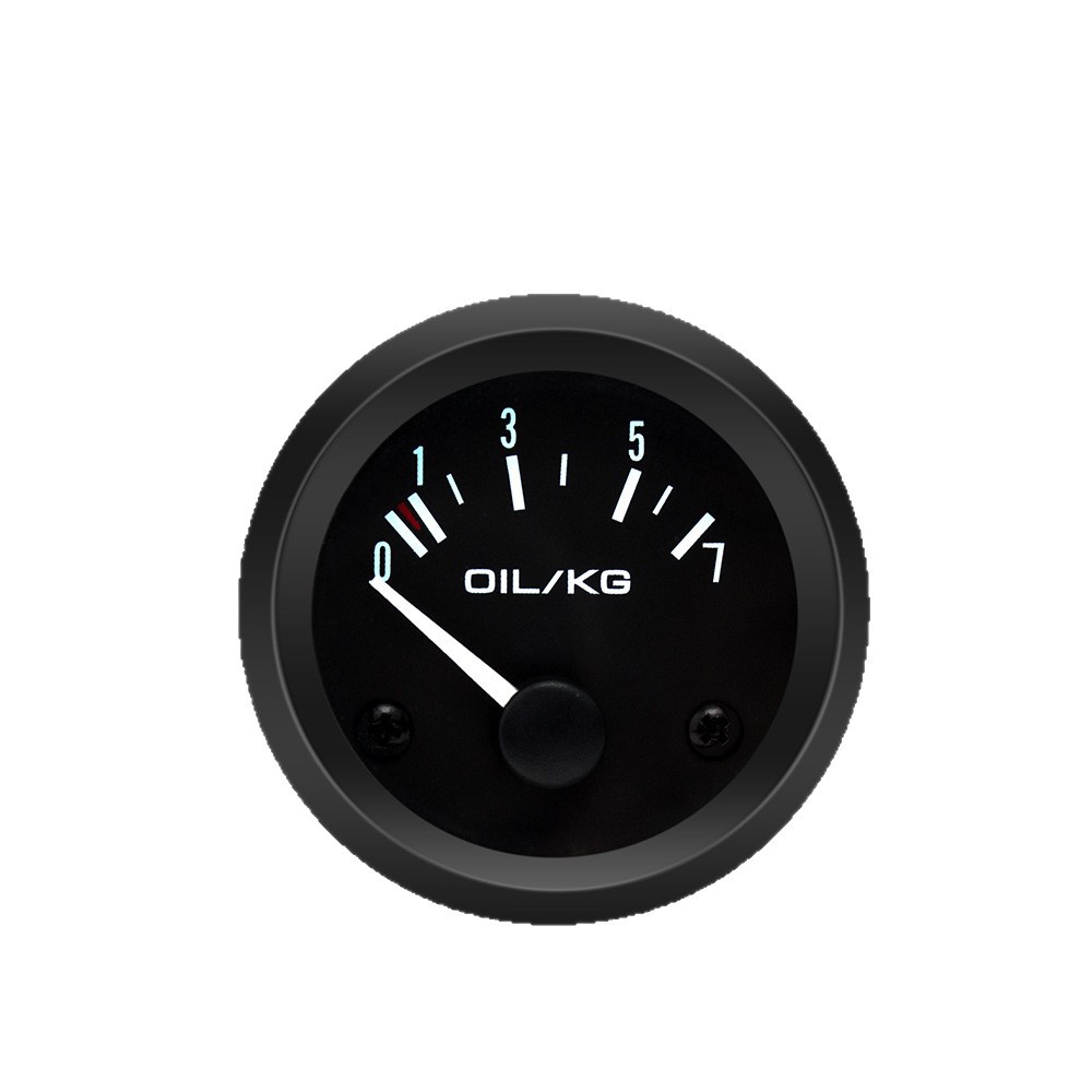 Car Modification Instrument 52mm Car Oil Pressure Gauge with Sensor 12V Universal Car Instrument Oil Pressure Gauge