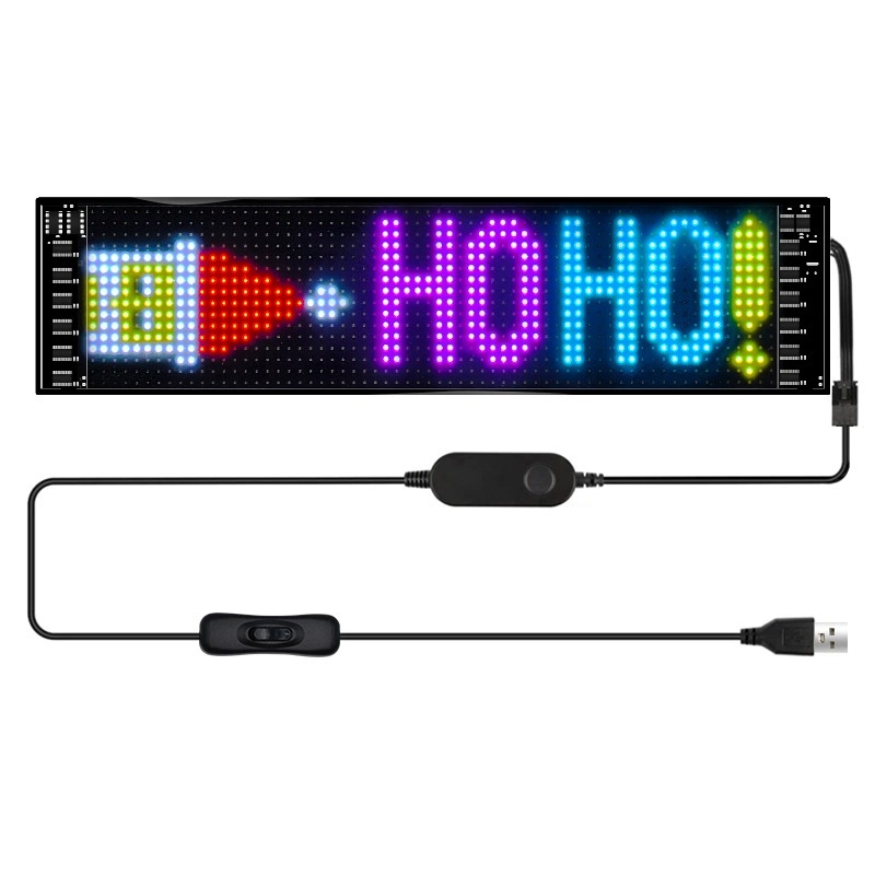 Popular Cross-Border Flexible Led Billboard Business Sign Light Box Led Car Display Screen Bluetooth Smart Control