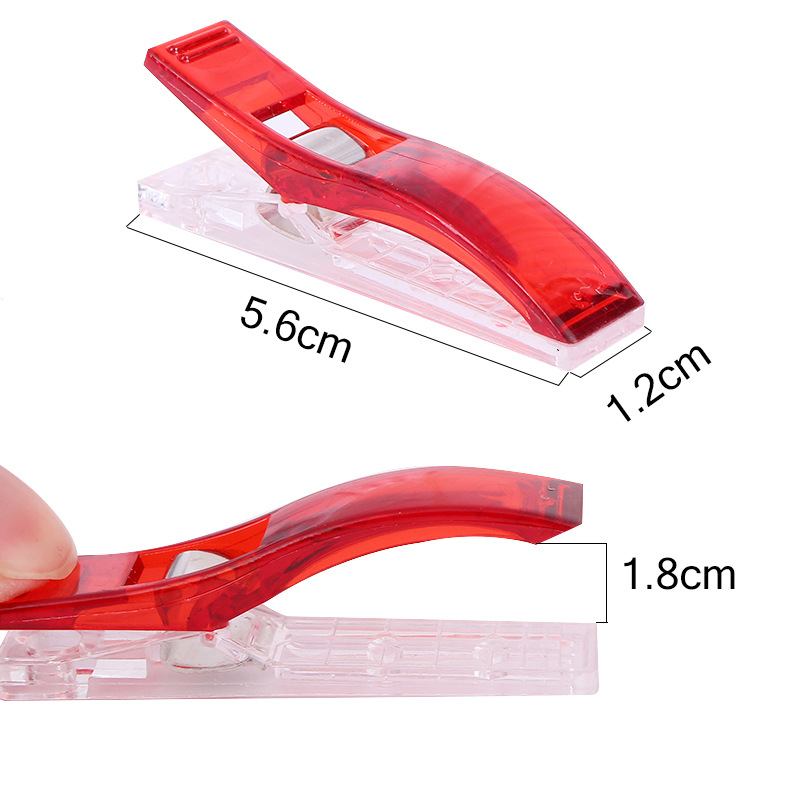 Cross-border special for small, medium and large strong side clip color plastic axe clip long tail patchwork sewing scale clip