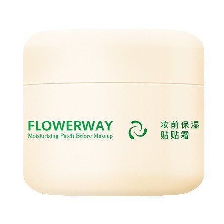 Flowerway Pre-Makeup Moisturizing Cream Invisible Pores Dullness Brightens Skin Moisturizing Non-Stick Powder Makeup Primer