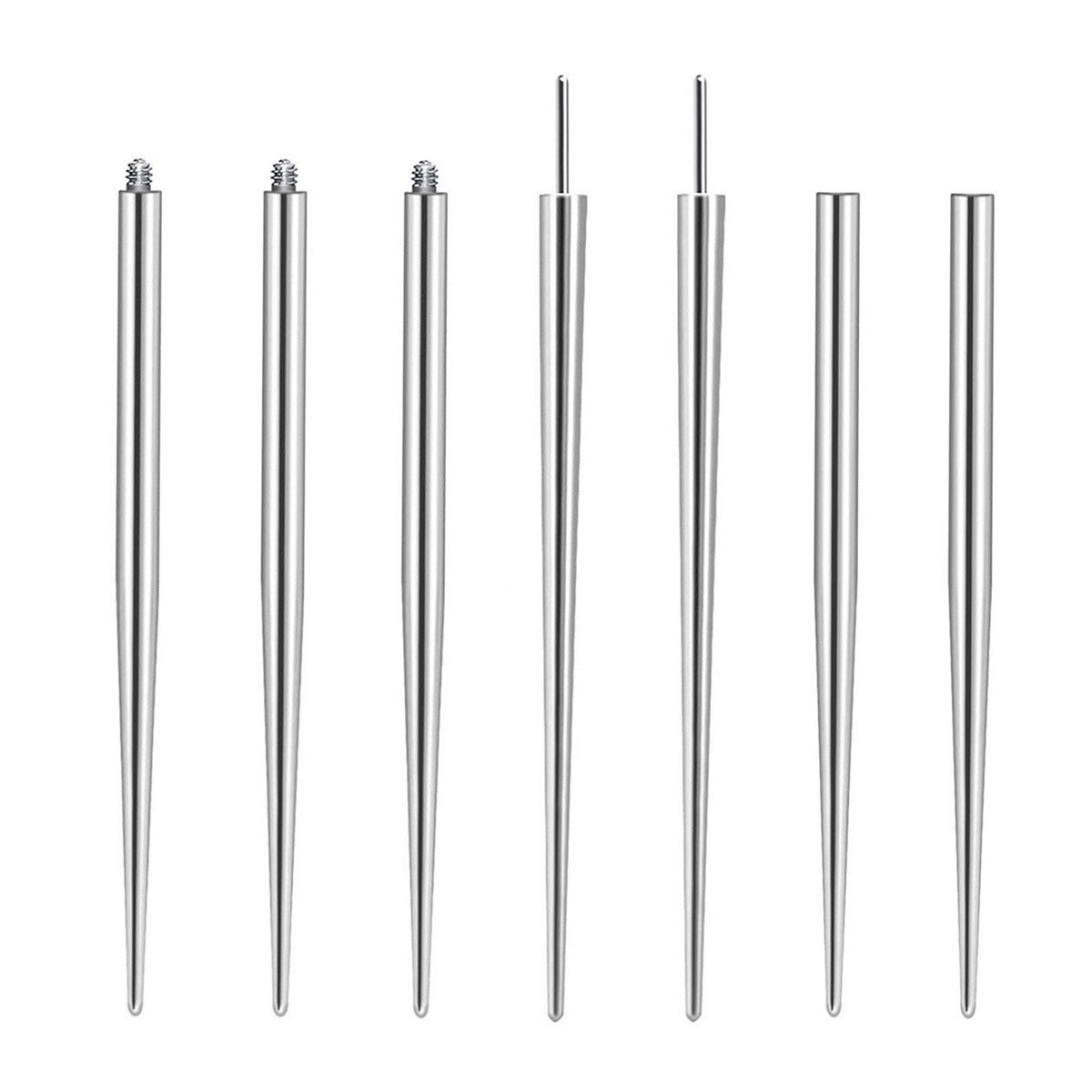 Meishier 316F Stainless Steel Piercing Guide Rod Titanium Steel Auxiliary Piercing Needle External Tooth Guide Needle Internal Thread Piercing
