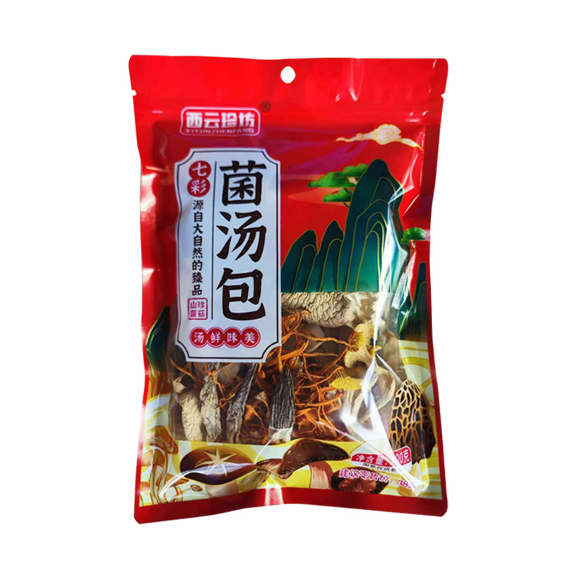 Yunnan specialty mushroom soup bag mushroom dry goods batch market agricultural and sideline products local specialty north and south dry goods manufacturers wholesale