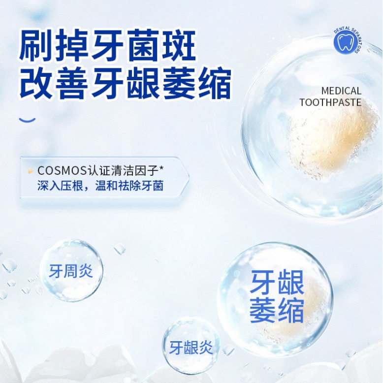 Dental Separator Beijing Tongrentang Gingival Atrophy Gingival Pain Bleeding Oral Care Toothpaste Wholesale
