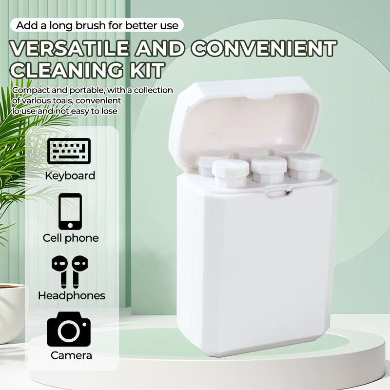 Brand New Cross-Border Popular Small 7-in-1 Bluetooth Headset Cleaning Set Multi-Functional Mobile Phone Bluetooth Headset Cleaning Pen