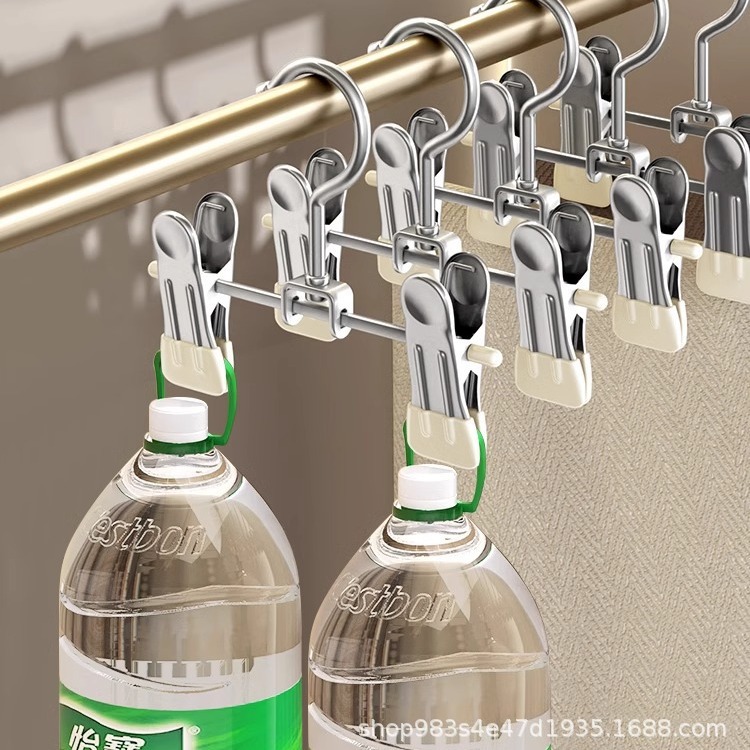 Factory Direct Household Seamless Stainless Steel Dipped Pant Rack Special Children's Denim Skirt Multifunctional Clothes Trouser Clip