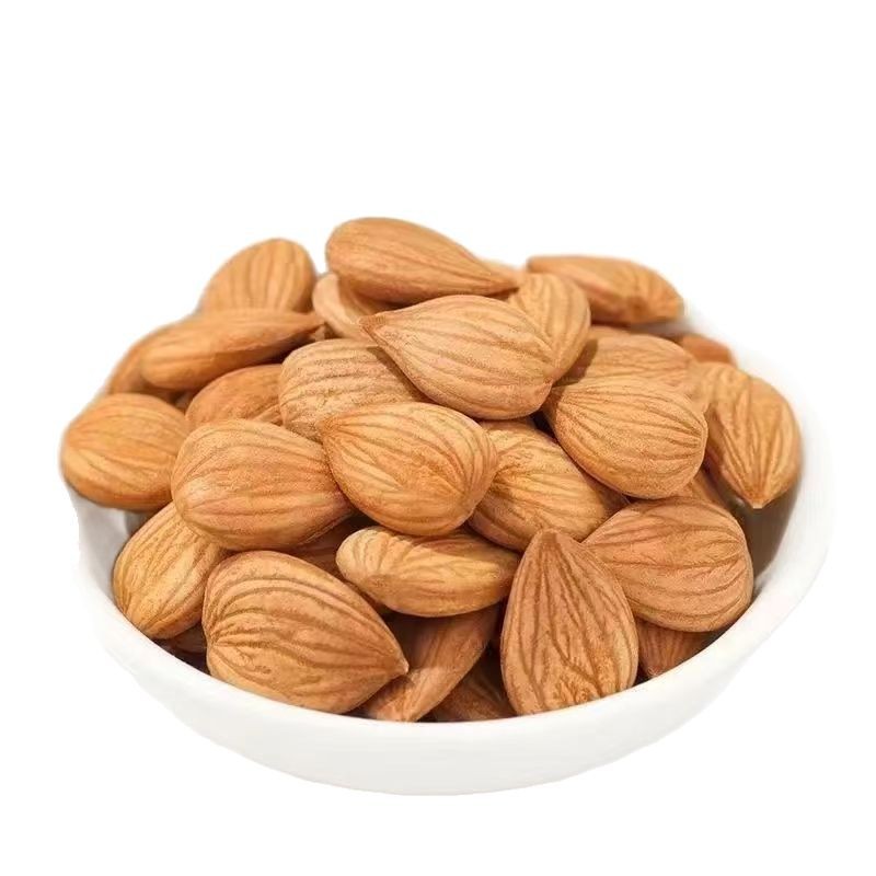 Sweet Almonds, Xinjiang Specialty, Shell-Free, Original Flavor, Naturally Dried Raw Almonds, Large Flat Almonds, Ready-To-Eat Almonds, Nut Almonds
