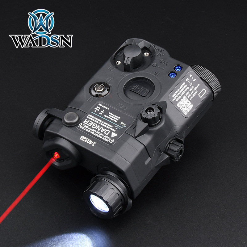 Overseas version PEQ15 appearance UHP red laser/IR/LED strong light tactical flashlight burst PEQ tactical battery box