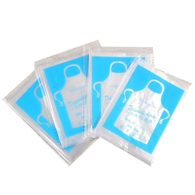 Plastic Disposable Aprons Individually Packaged for Barbecue and Hot Pot Restaurants, Adults and Children, Painting Bibs, Kitchen Sleeveless Protective Gear