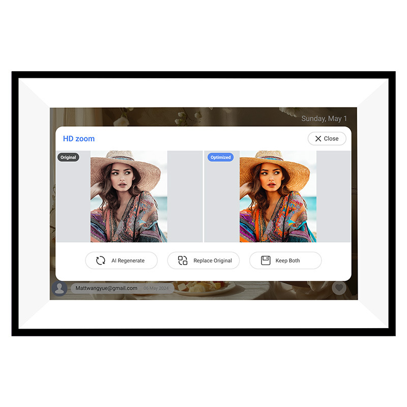 Cross-Border New Product Black 10.1inch Home Electronic Calendar Horizontal and Vertical Screen English Version Calendar Countdown Schedule