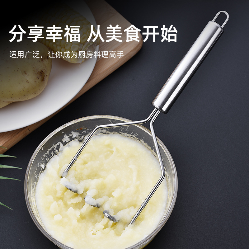 Stainless Steel Potato Masher for Home Use, Baby Food Masher, Mashing Tool, Potato Press Gadget, Baby Food Tool