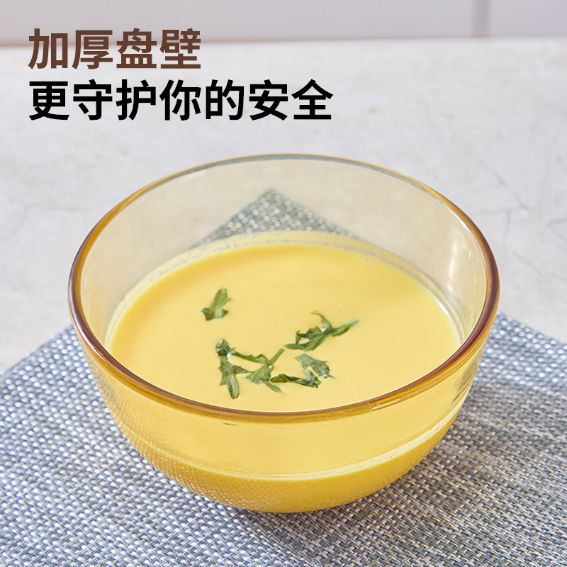 Glass Bowl Microwave Oven Special High Temperature Resistant Household Noodle Bowl Salad Bowl Rice Bowl Soup Bowl Dessert Bowl Tableware suit