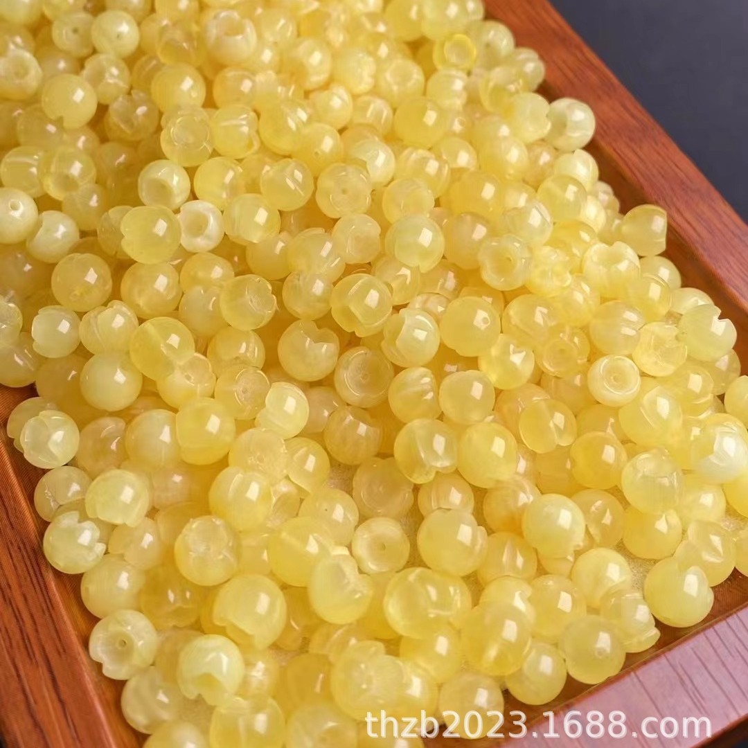 Резные необработанные восковые бусины с османтусом, красные, онлайн-трансляция, DIY, универсальные стандартные восковые цветочные аксессуары