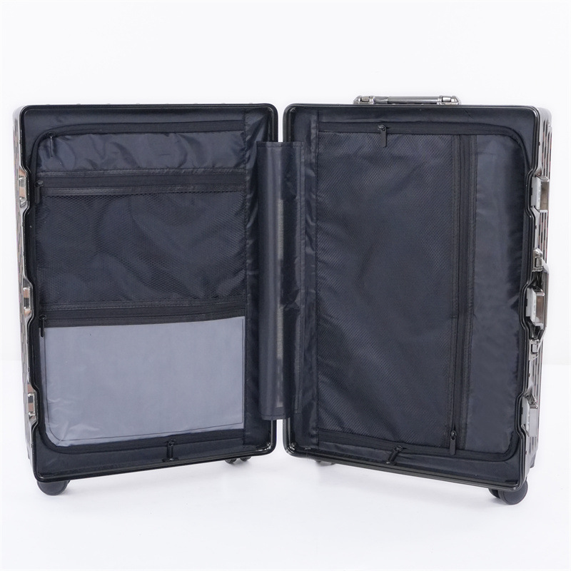 High-End Thickened Suitcase, New Aluminum Frame Fashionable Luggage, Large Capacity, Drop-Resistant, Silent Universal Wheel Trolley Case