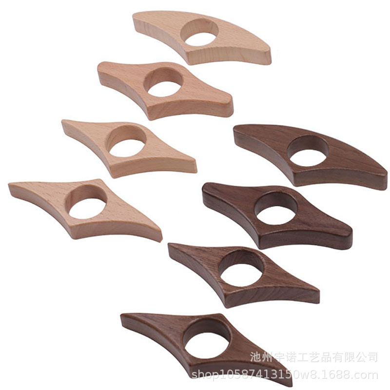 Cross-border Book Page Holder Solid Wood Thumb Book Support One-handed Reading Finger Ring Book Page Clamp Press
