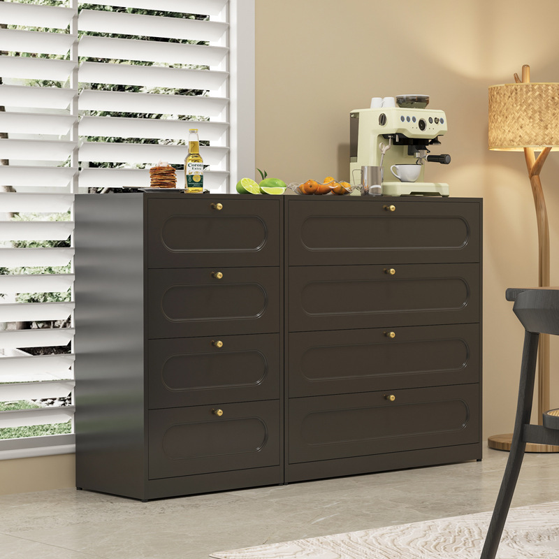 Steel Metal Children's Bedside Table Mother and Baby Supplies Storage Drawer Cabinet Baby Sideboard Multi-Dustproof Formaldehyde-Free