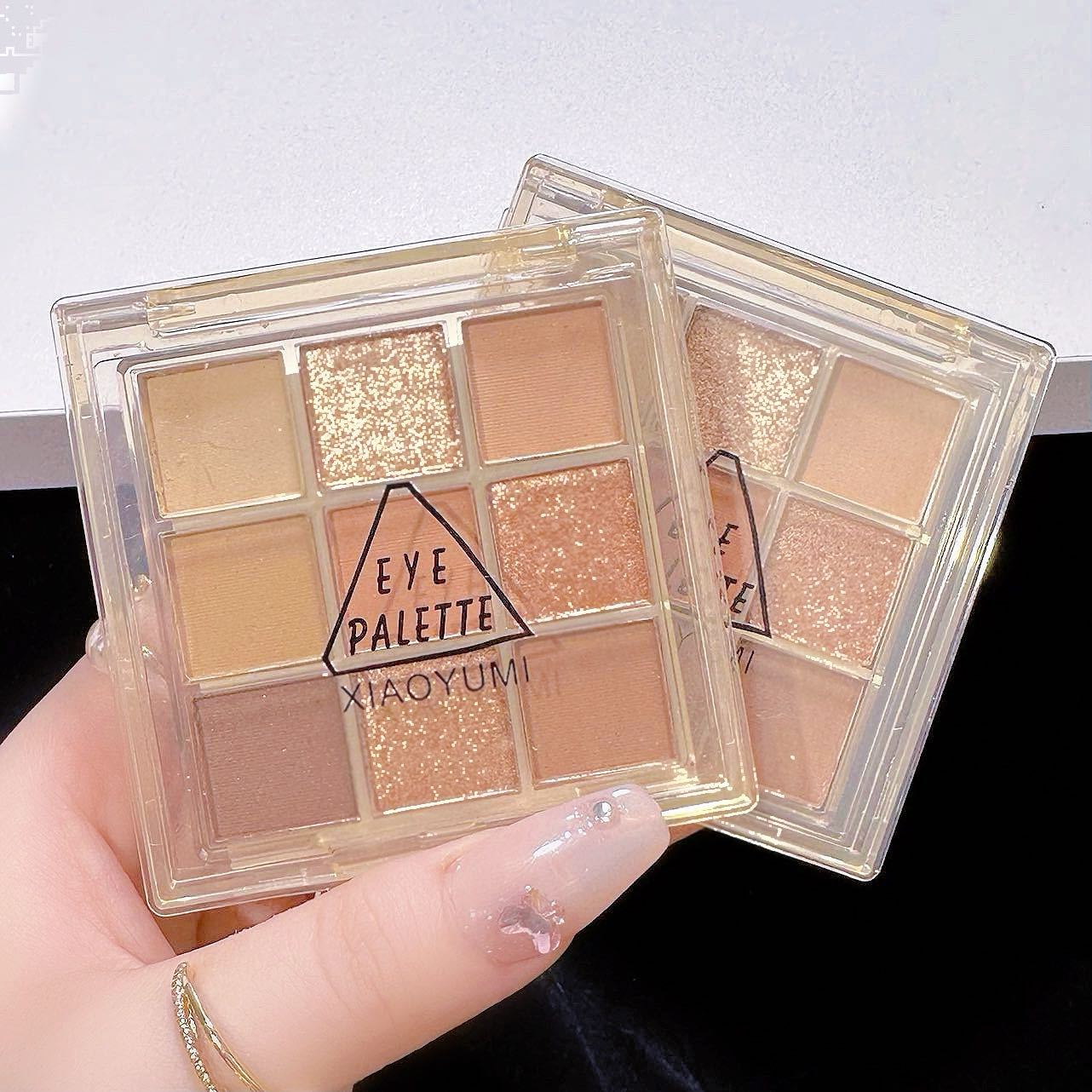 9 color eye shadow plate pearlescent matte earth color flat color makeup eye shadow plate student girl makeup eye shadow plate