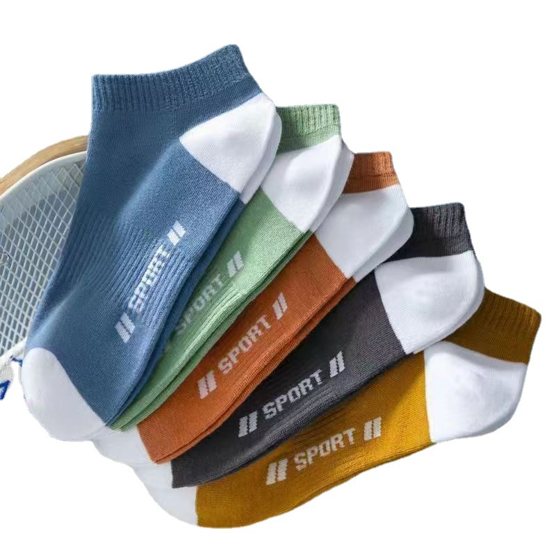 Men's sport Fashion boat Socks sports thin socks spring and summer breathable boat Socks men's source factory goods