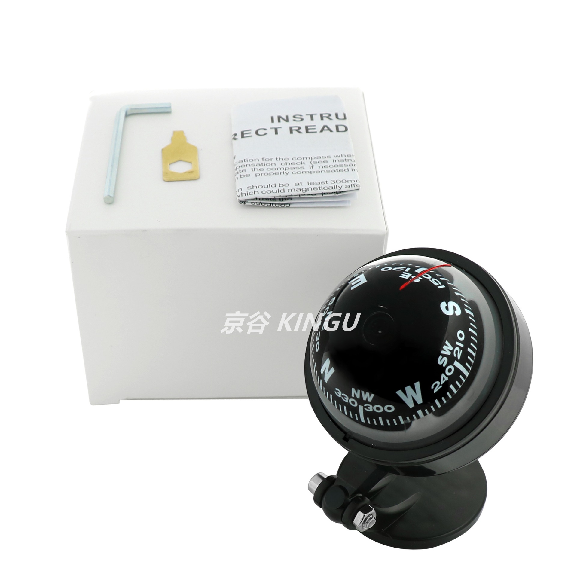 Factory production LC500 black adjustable magnetic declination car ball car Compass Car in stock