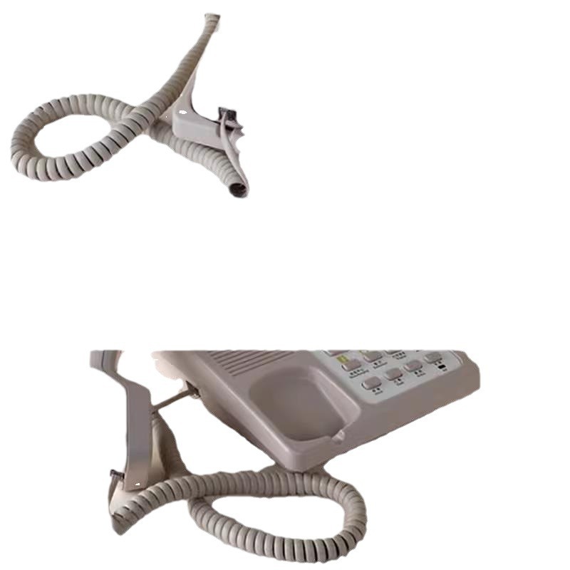 Telephone handset cable pull-resistant constant curve hotel telephone landline microphone handle cable copper non-knotted