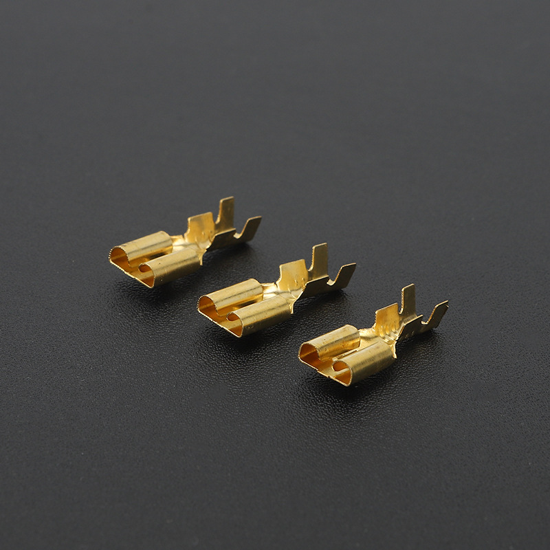 6.3 flat barbed Reed spring cold pressure terminal terminal plug Spring