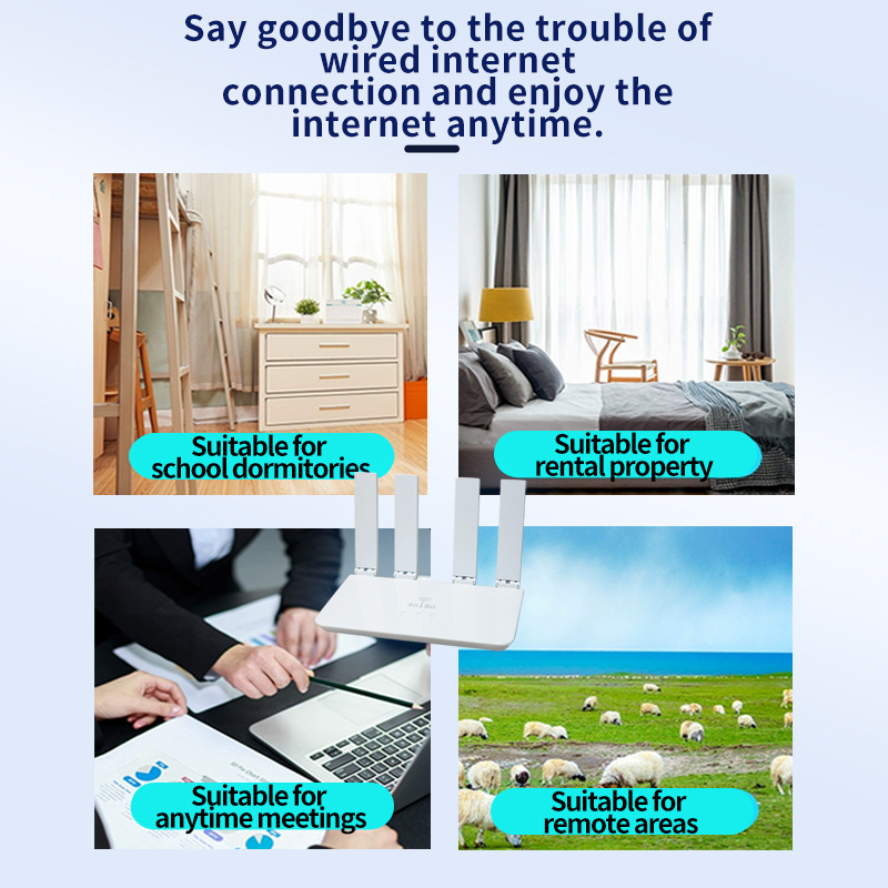 Wireless Router portable mobile WiFi high-speed network 4G all Netcom 5 template version