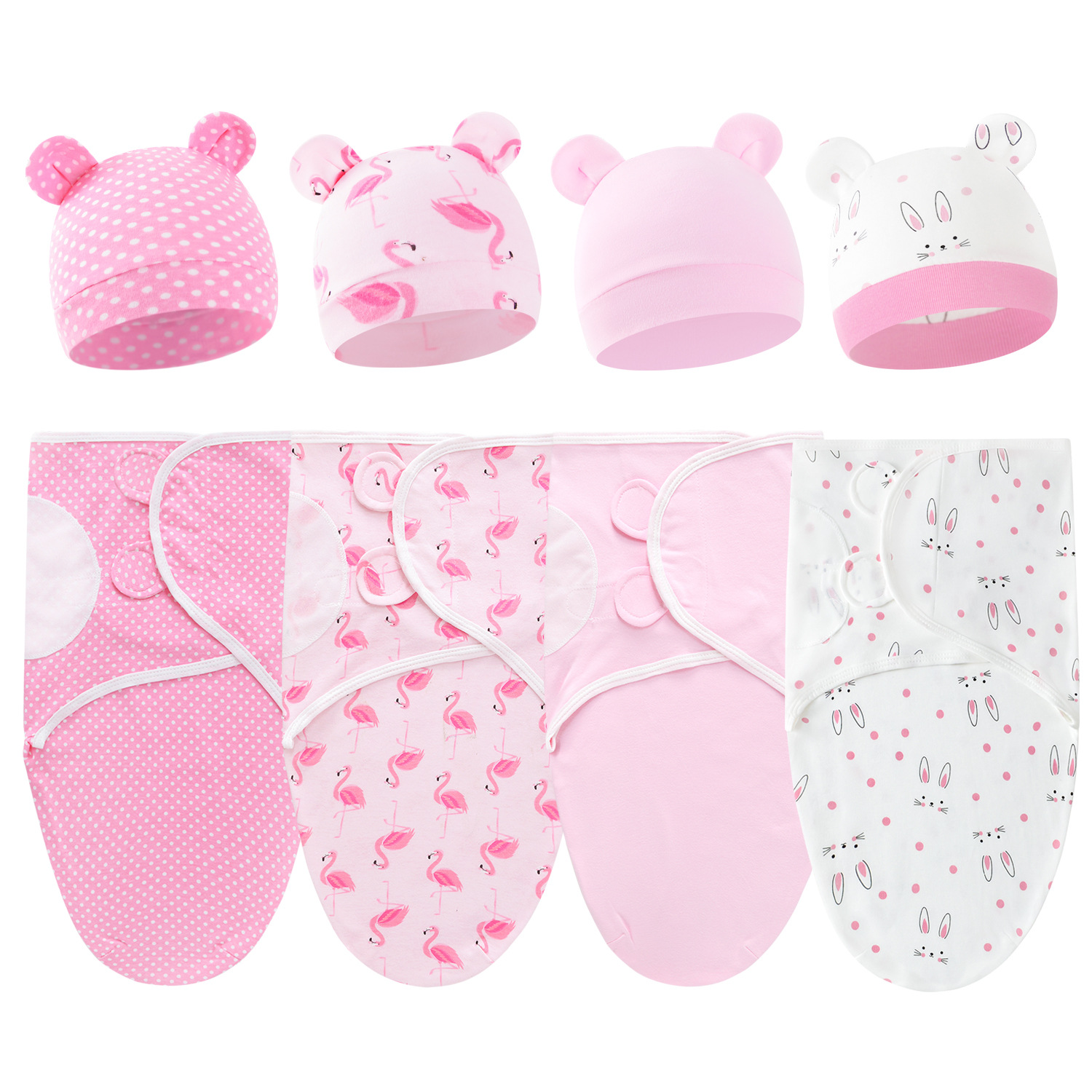 Foreign trade newborn baby wrap pure cotton spring and autumn baby supplies delivery room package newborn baby hold quilt swaddling towel