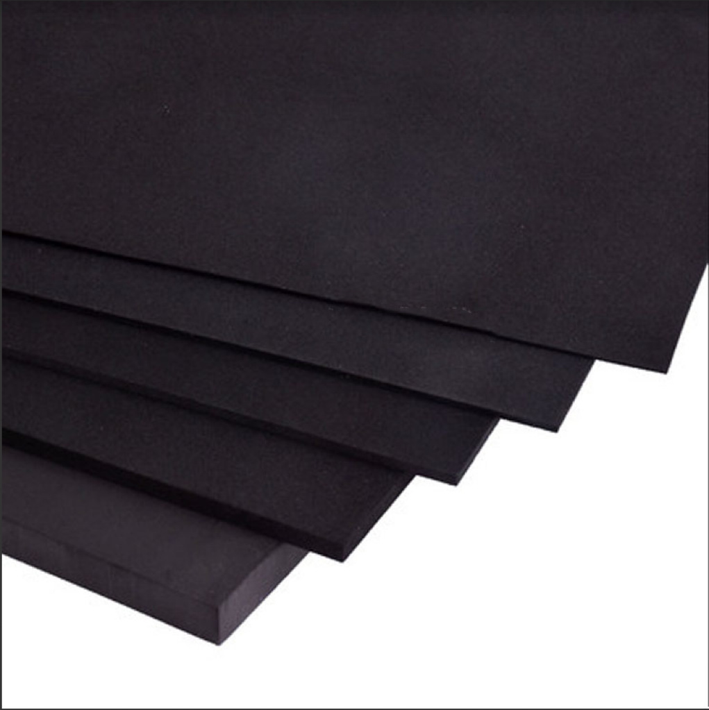 Flame Retardant 38 Degree Black and White Eva Foam Sheet Lined Packaging Sealed High Density Eva Stamping Sponge Sheet
