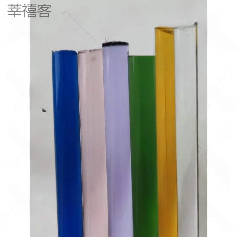 High borosilicate glass rod Glazed lamp glass can be fired hard material handmade DIY raw material colored glass rod solid
