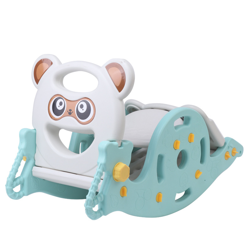 Children's Indoor and Outdoor Slide Baby Home Multi-Functional Rocking Horse Amusement Park Children's Basketball Stand Three-In-One Toy