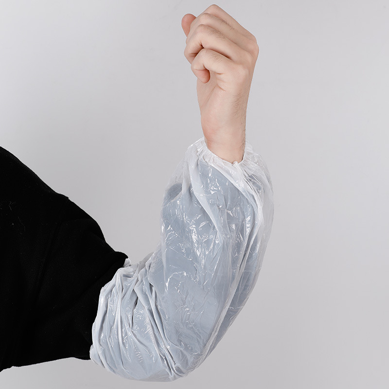 Food-Grade Thickened and Extended Disposable Sleeves, Waterproof and Oil-Proof Pe Sleeves for Men and Women, Disposable Protective Sleeves