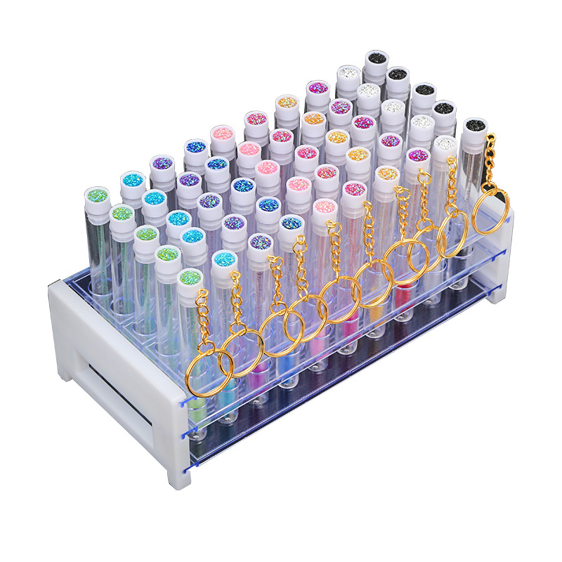 Cross-Border Tube Eyelash Brush Crystal Rod Eyelash Comb Diamond Transparent Independent Packaging Spiral Brush Disposable Eyelash Brush