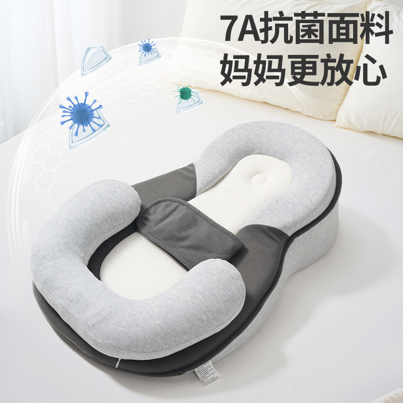 Anti-Overflow Milk Choking Pillow Newborn Pillow Baby Feeding Artifact Nursing Pillow Lying Feeding Baby Anti-Vomiting Slope Pad