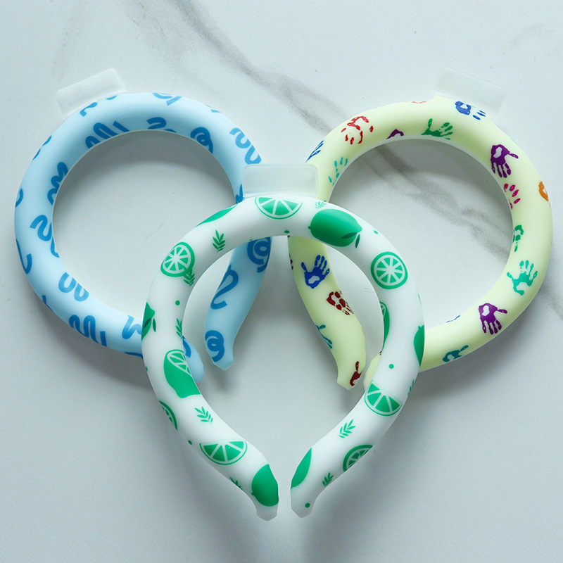 Cross-Border Cycling Cooling Ice Rings Summer Supplies Outdoor Heatstroke Prevention Cooling Artifact Ice Rings Student Neck-Hanging Ice Collars