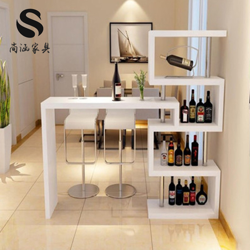 Стол для бара с хранением, узкий стол для балкона, простой длинный стол для гостиной, стол для молочного чая, высокий стол и стулья