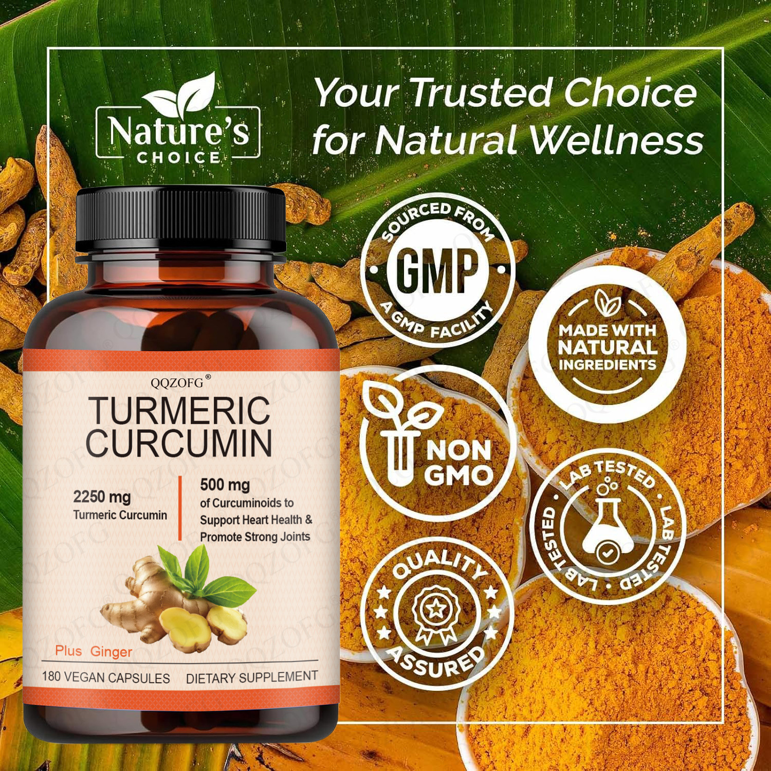 [Source Factory] Spot Cross-Border Popular Curcumin Capsules Curcumin Capsules Oem Processing